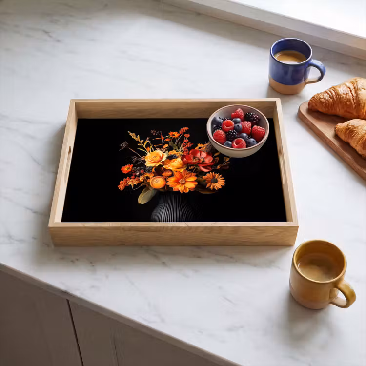 Dienblad - Herfst - Boeket - Oranje — 4