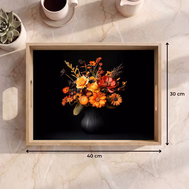 Dienblad - Herfst - Boeket - Oranje — 9