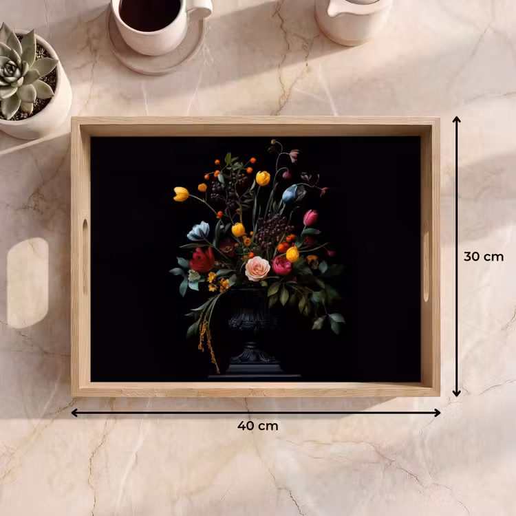 Dienblad - Klassiek - Vaas - Boeket - Bloemen — 9