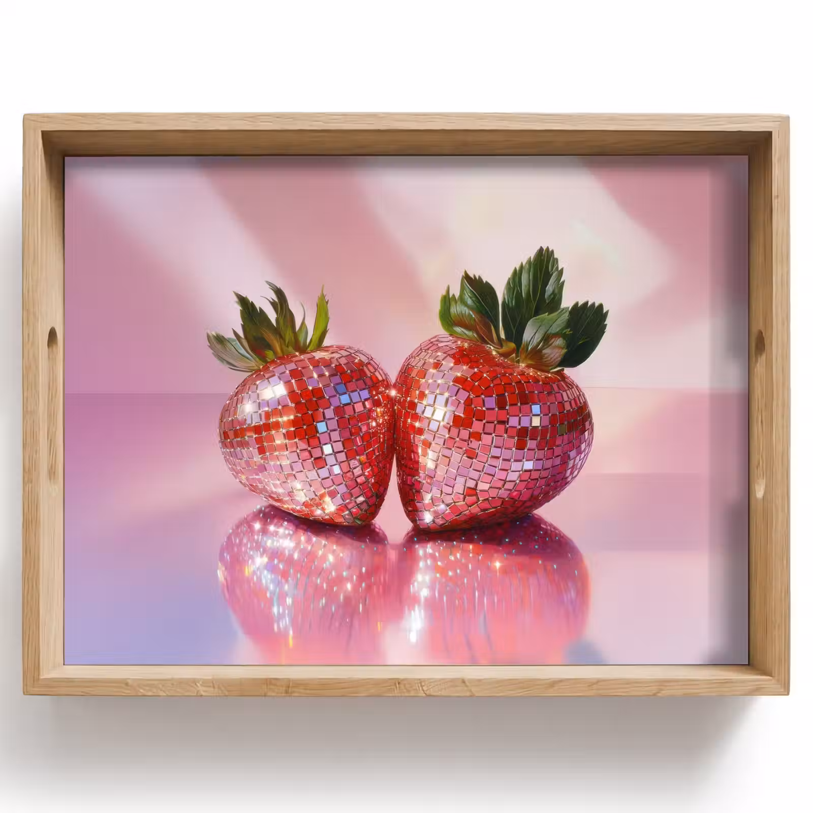 Dienblad - Disco - Fruit - Glitter - Strawberry — 1