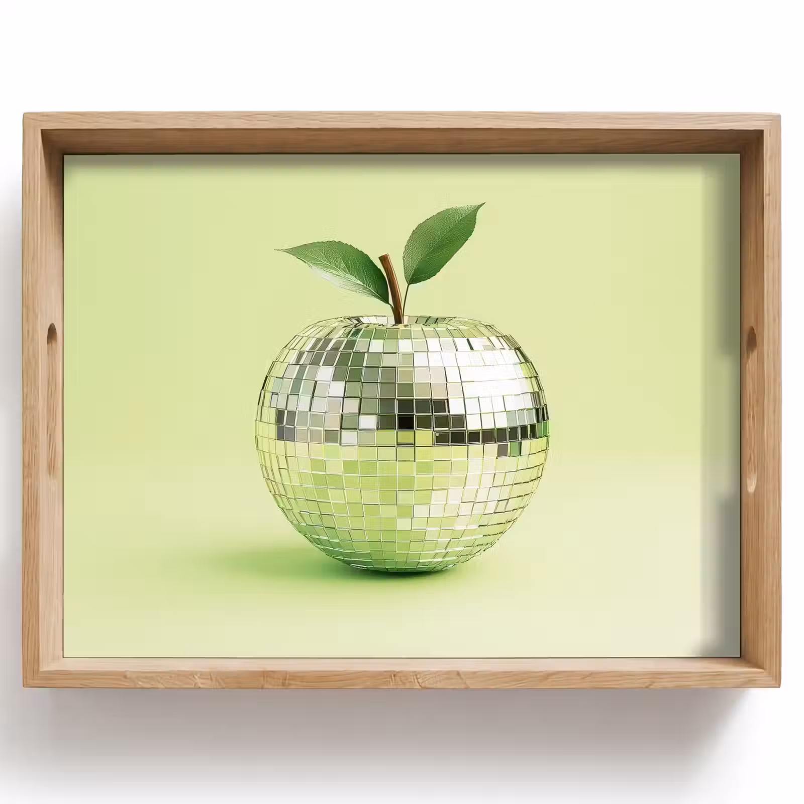Dienblad - Groen - Disco - Decoratie - Appel — 1