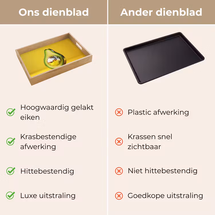 Dienblad - Avocado - Discobal - Geel - Glitter — 3