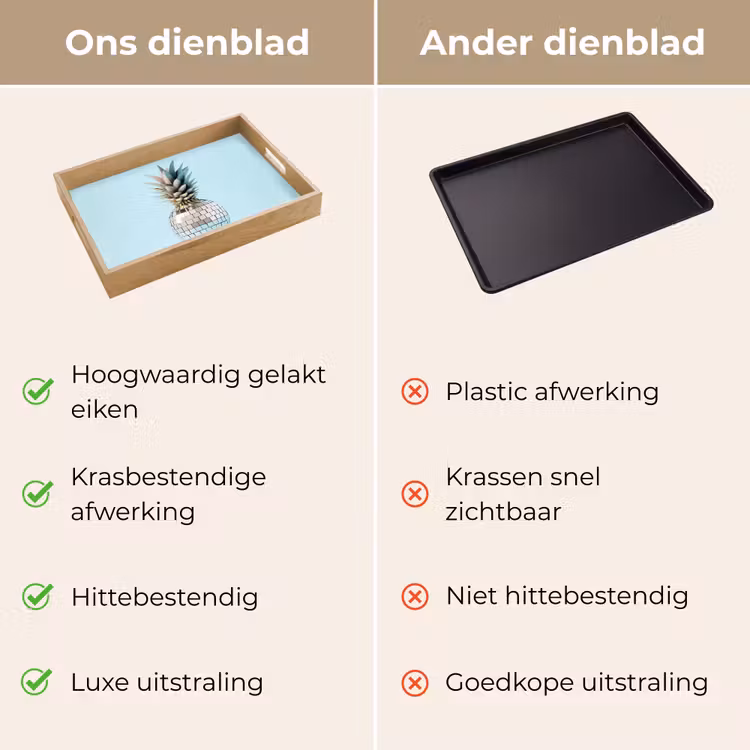 Dienblad - Blauw - Ananas - Disco - Discobal — 3