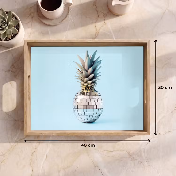 Dienblad - Blauw - Ananas - Disco - Discobal — 9