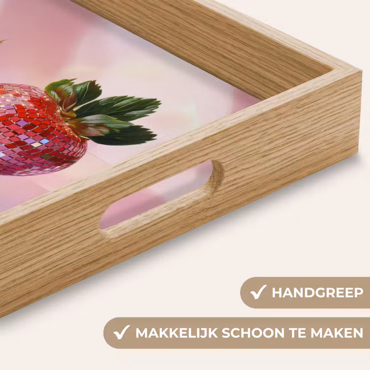Dienblad - Disco - Fruit - Glitter - Strawberry — 5