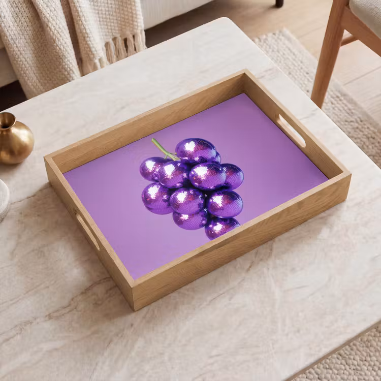 Dienblad - Druif - Disco - Glitter - Paars — 2