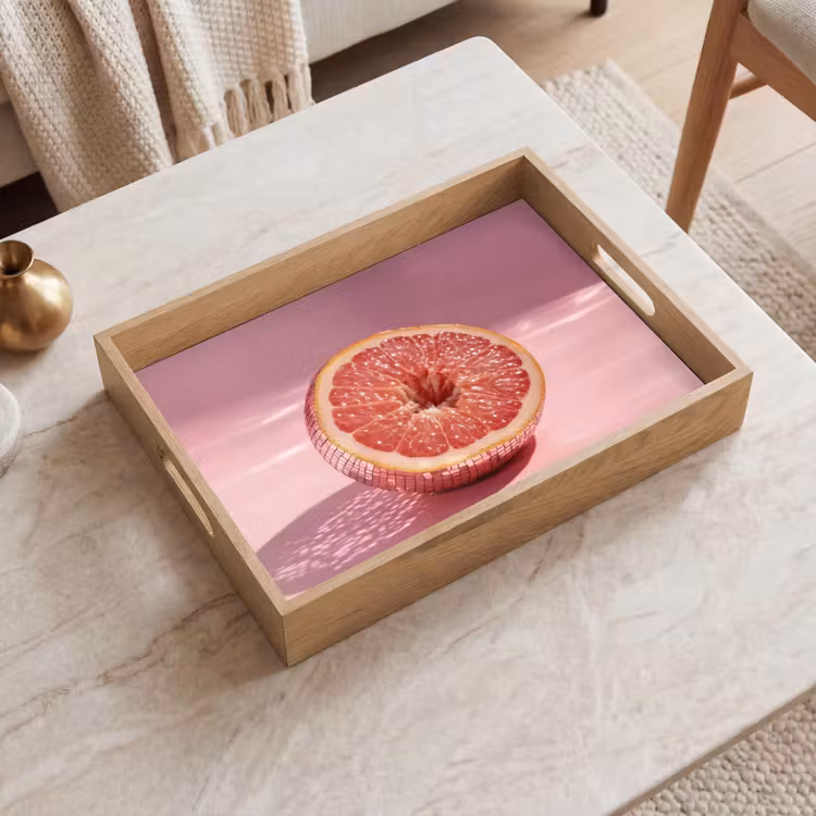 Dienblad - Grapefruit - Roze - Disco - Shiny — 2