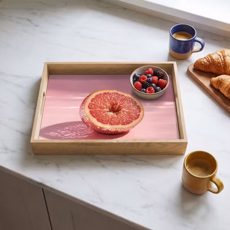 Dienblad - Grapefruit - Roze - Disco - Shiny — 4