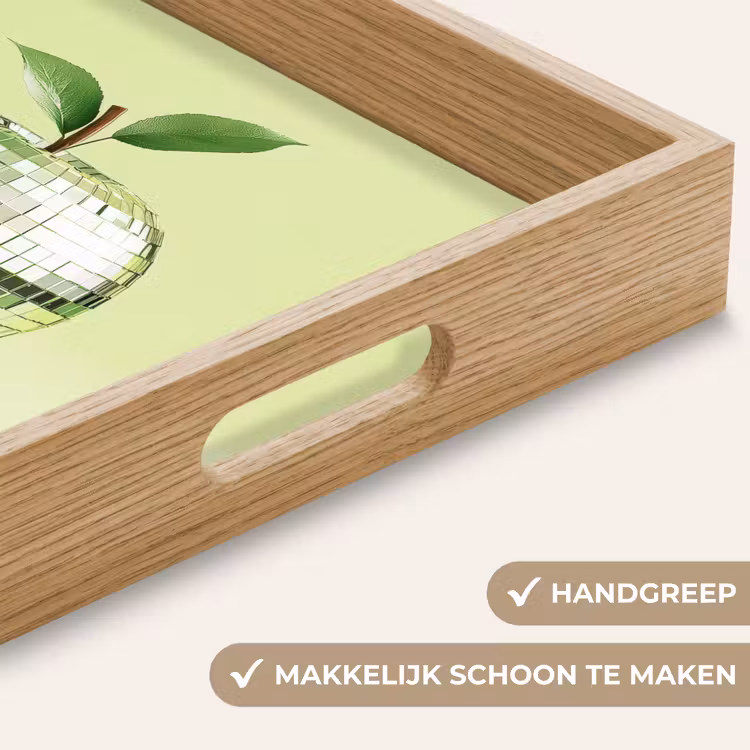 Dienblad - Groen - Disco - Decoratie - Appel — 5