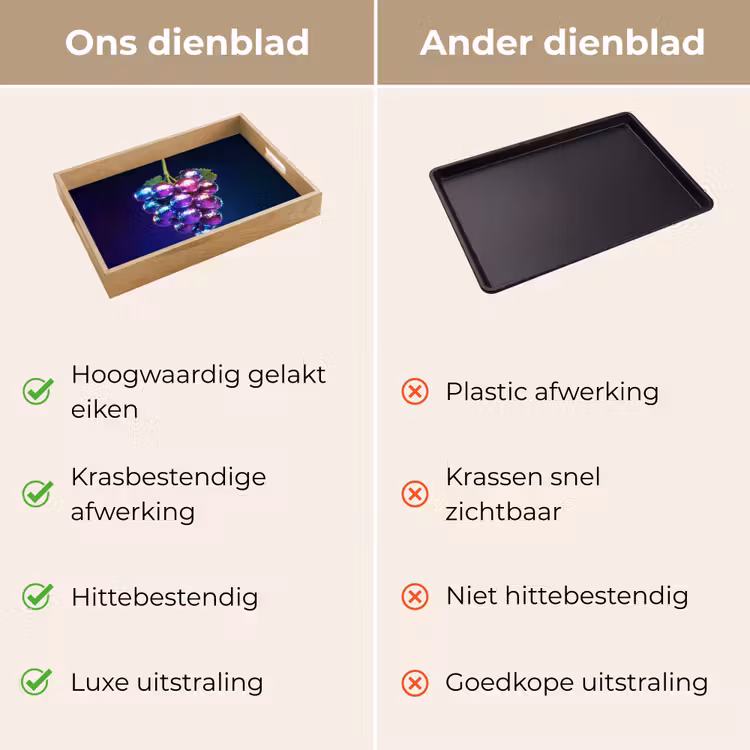 Dienblad - Paars - Disco - Feest - Druif — 3