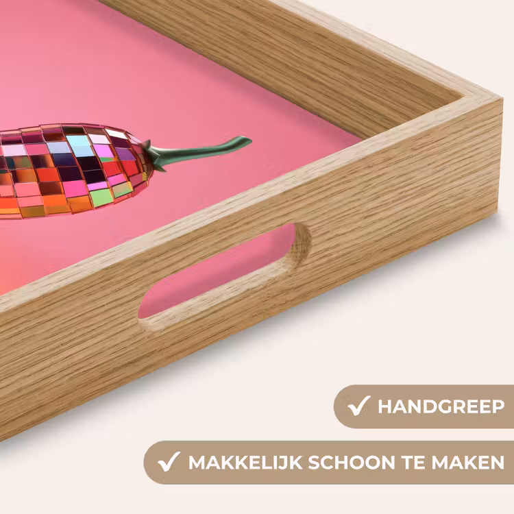 Dienblad - Peper - Disco - Rood - Glitter — 5