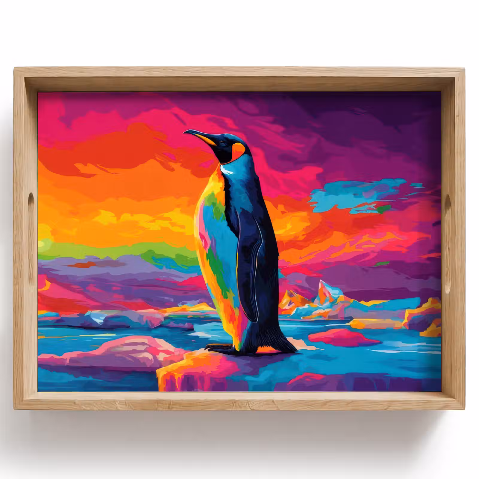 Dienblad - Ijsschots - Pinguïn - Abstract - Lucht — 1
