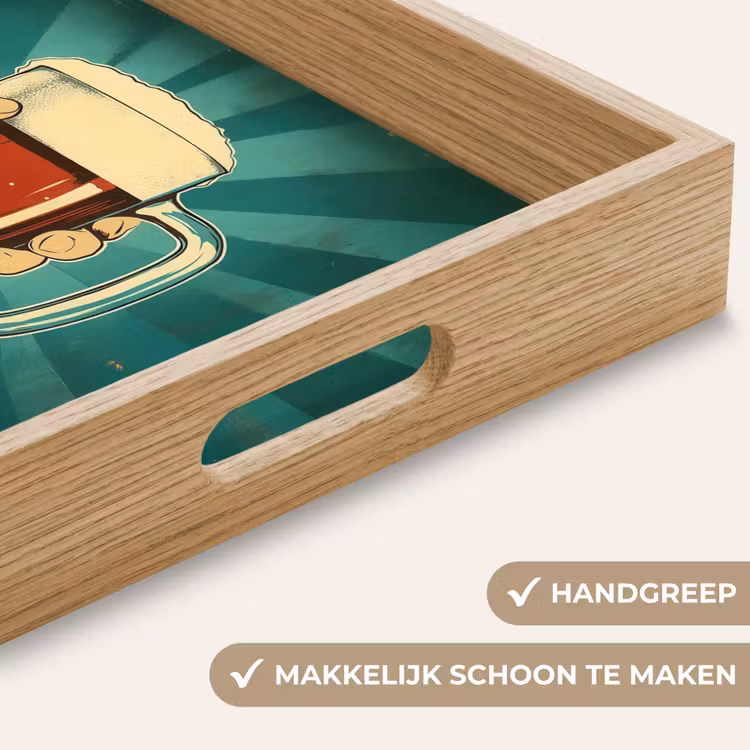 Dienblad - Bierglas - Schuim - Retro - Groen — 5