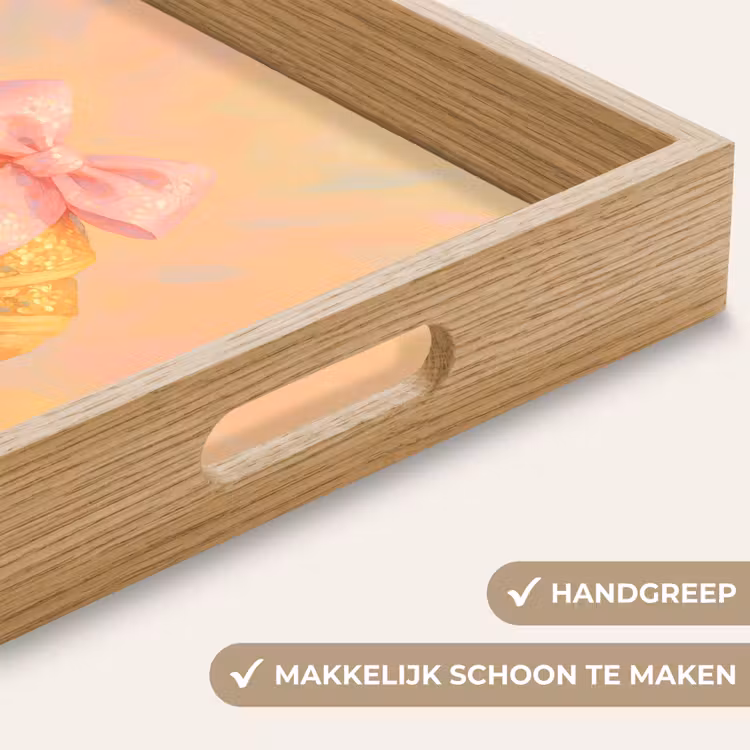 Dienblad - Croissant - Strik - Roze — 5