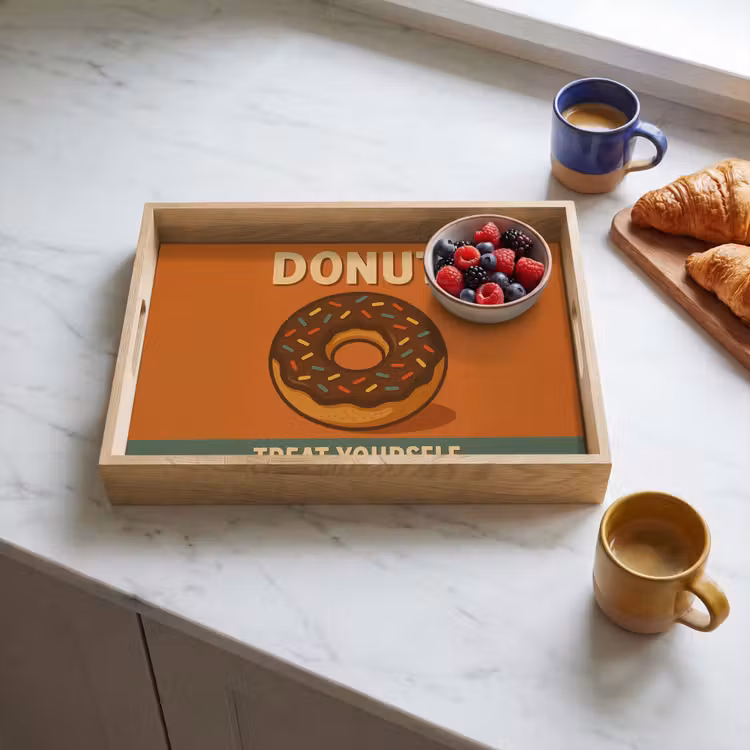 Dienblad - Donut - Spikkels - Kleurrijk - Quote — 4