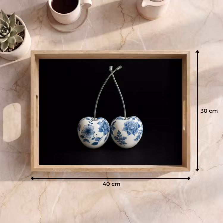 Dienblad - Kersen - Delfts blauw - Fruit — 9