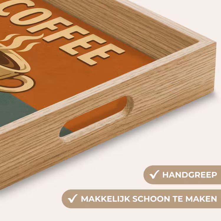 Dienblad - Koffie - Kop - Vintage - Quote — 5