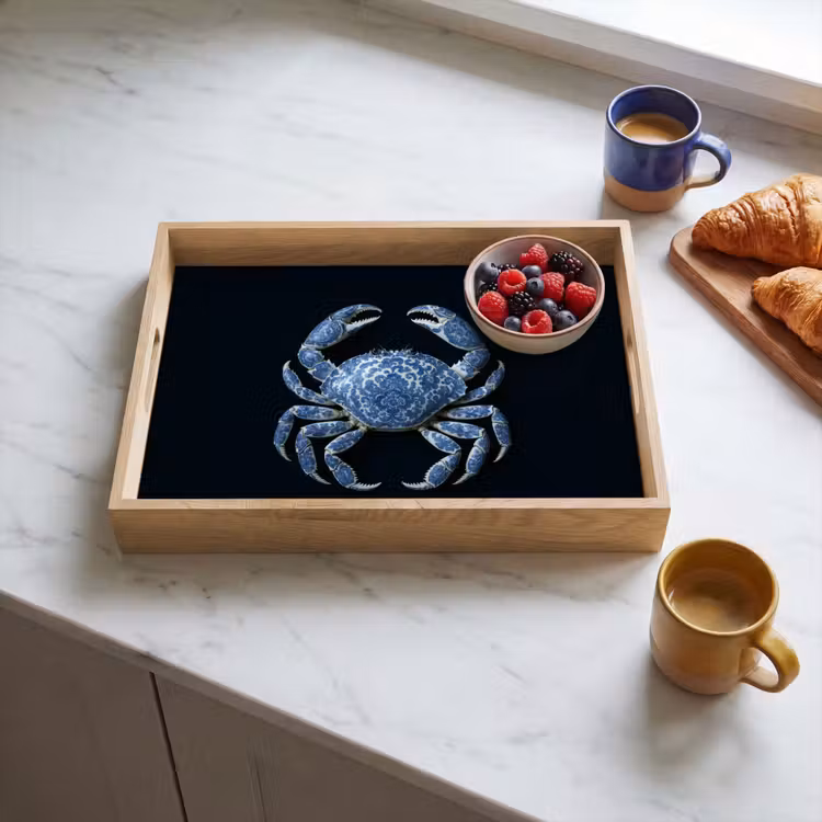 Dienblad - Krab - Delfts blauw - Dieren — 4