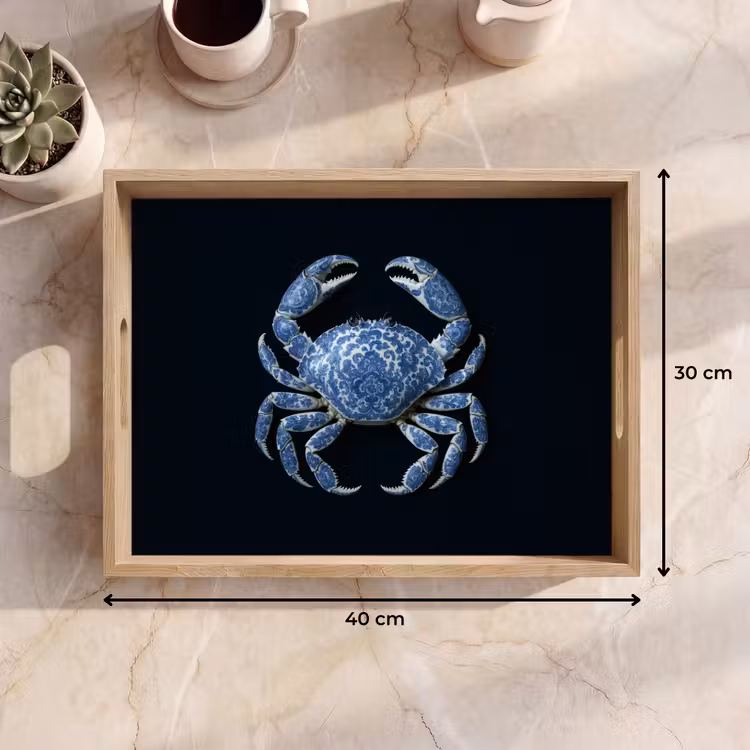 Dienblad - Krab - Delfts blauw - Dieren — 9