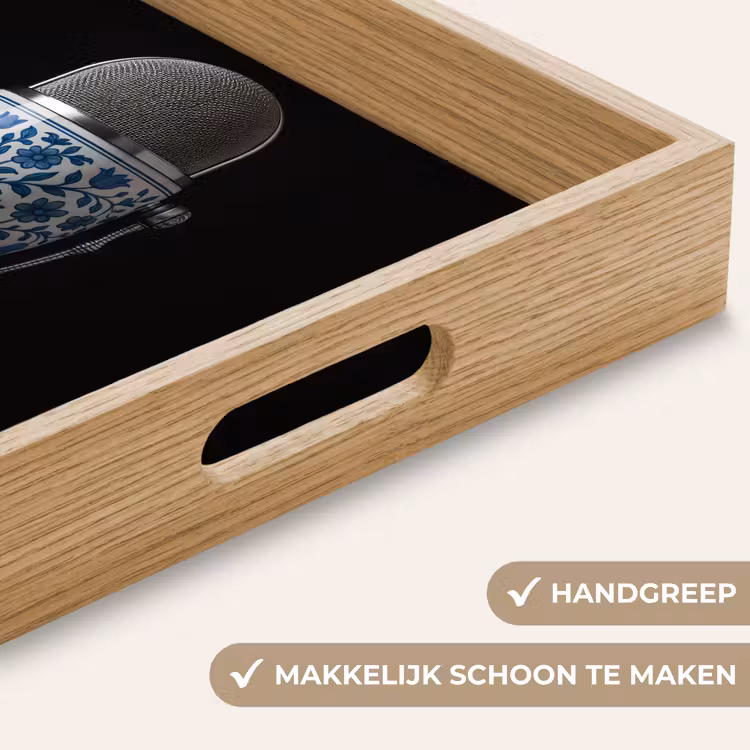 Dienblad - Microfoon - Delfts blauw - Muziek — 5