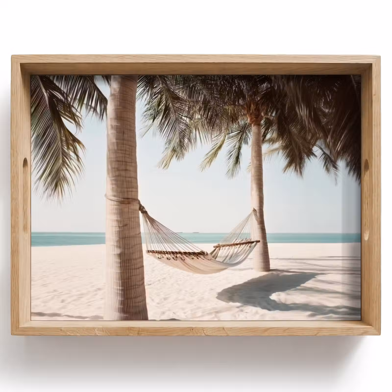 Dienblad - Hangmat - Palmbomen - Strand - Zee — 1