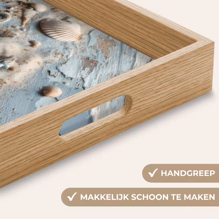 Dienblad - Anker - Hout - Schelpen - Zand — 5