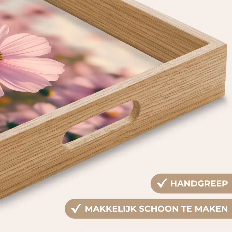 Dienblad - Bloemen - Paars - Wazig — 5