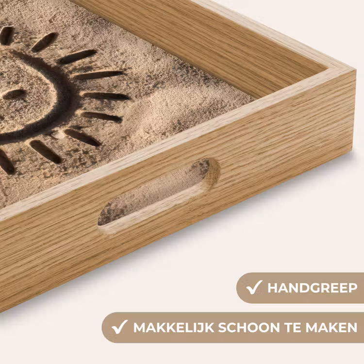 Dienblad - Gezichtje - Zon - Zand - Getekend — 5