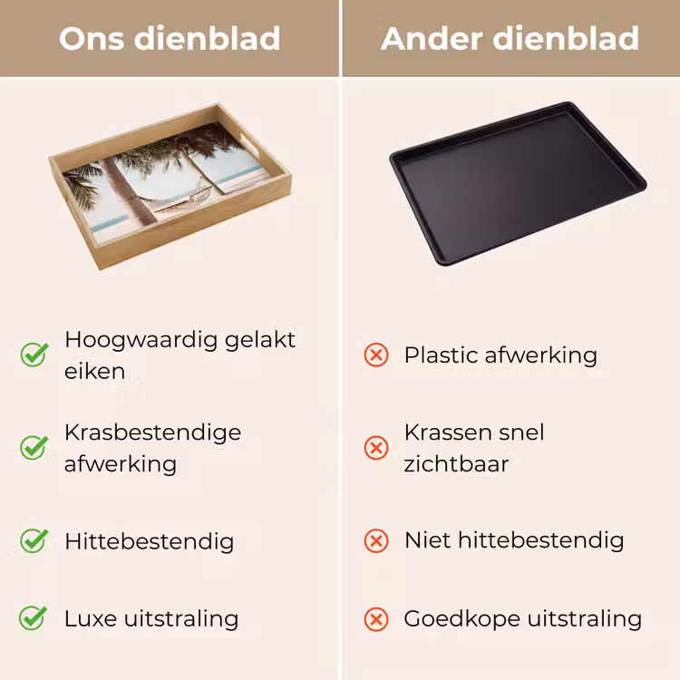 Dienblad - Hangmat - Palmbomen - Strand - Zee — 3