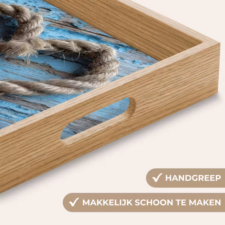 Dienblad - Hart - Touw - Hout - Rustiek — 5