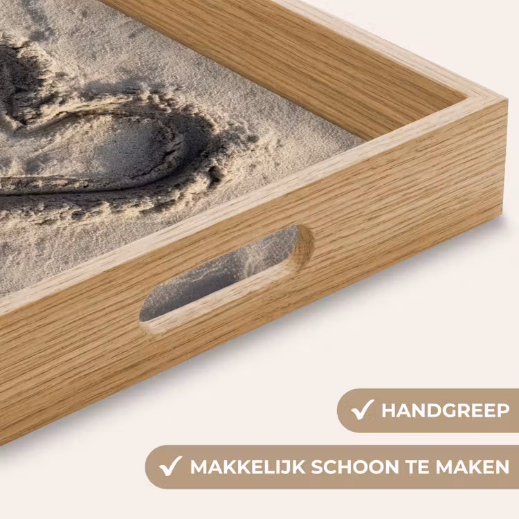 Dienblad - Hartvorm - Getekend - Beige - Zand — 5