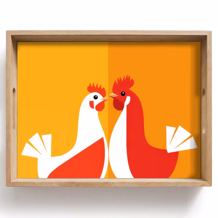 Dienblad - Kippen - Oranje - Vlakken — 1