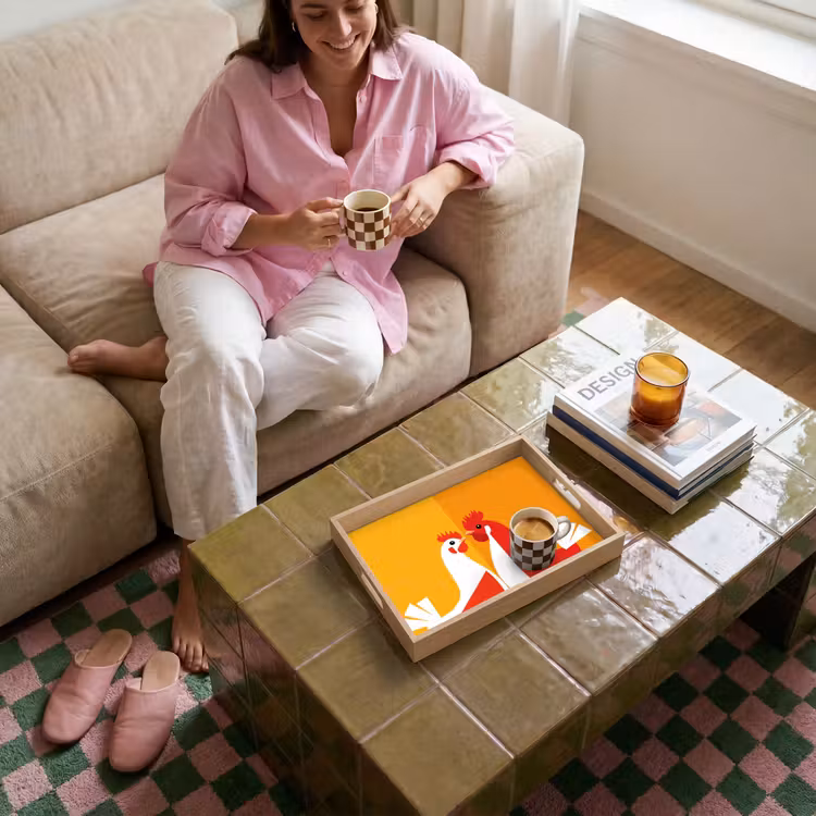 Dienblad - Kippen - Oranje - Vlakken — 6