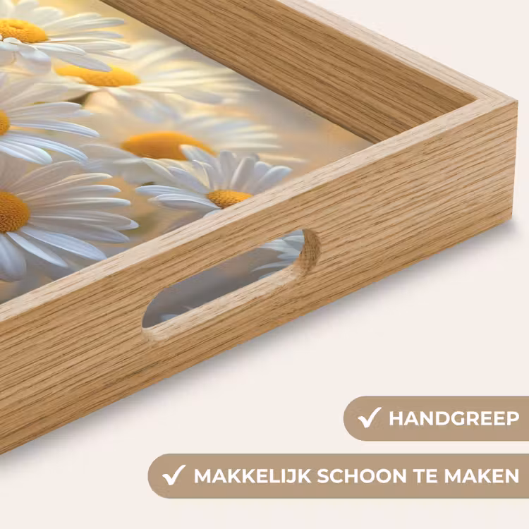 Dienblad - Madeliefjes - Wit - Zonlicht — 5