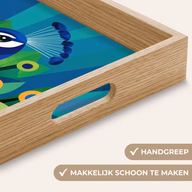 Dienblad - Pauw - Cirkels - Blauw — 5