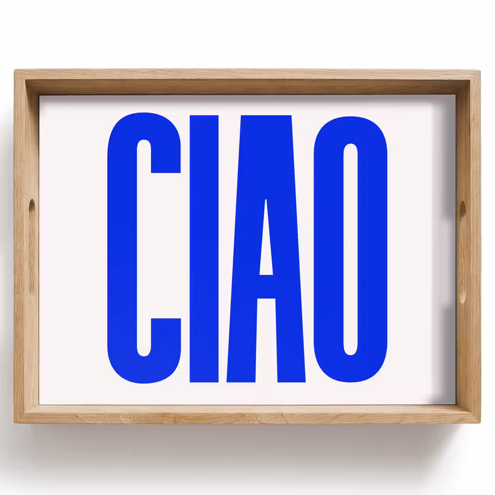 Dienblad - Ciao - Hoofdletters - Blauw - Minimalistisch — 1