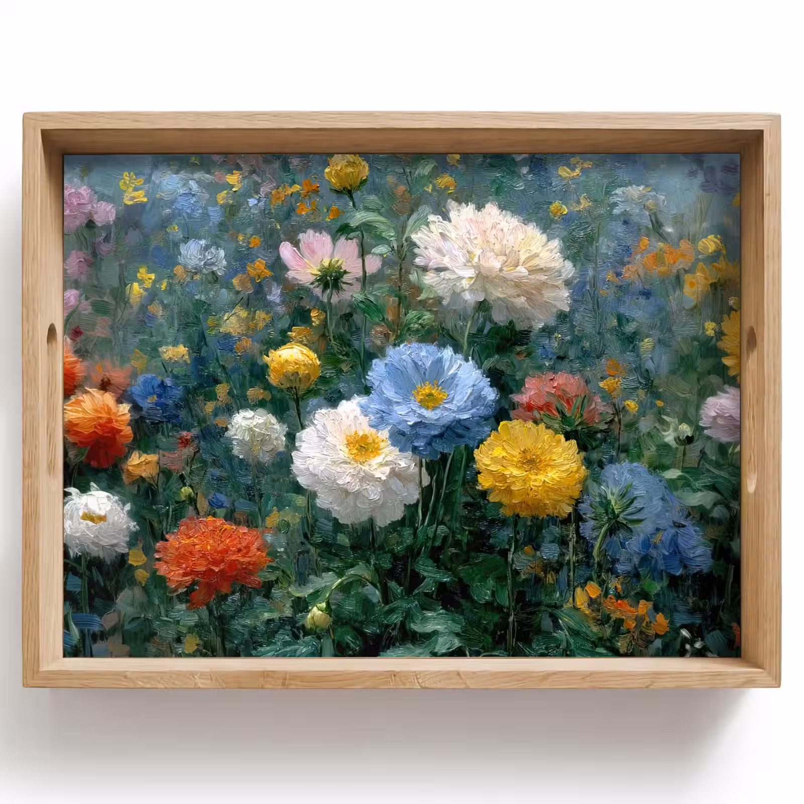 Dienblad - Close-up - Veld - Bloemen - Kleurrijk — 1