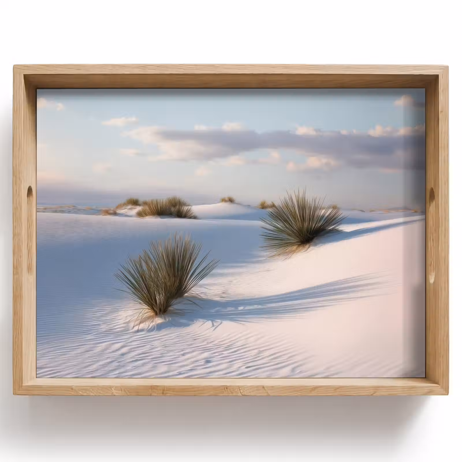 Dienblad - Duinen - Gras - Wolken - Beige — 1