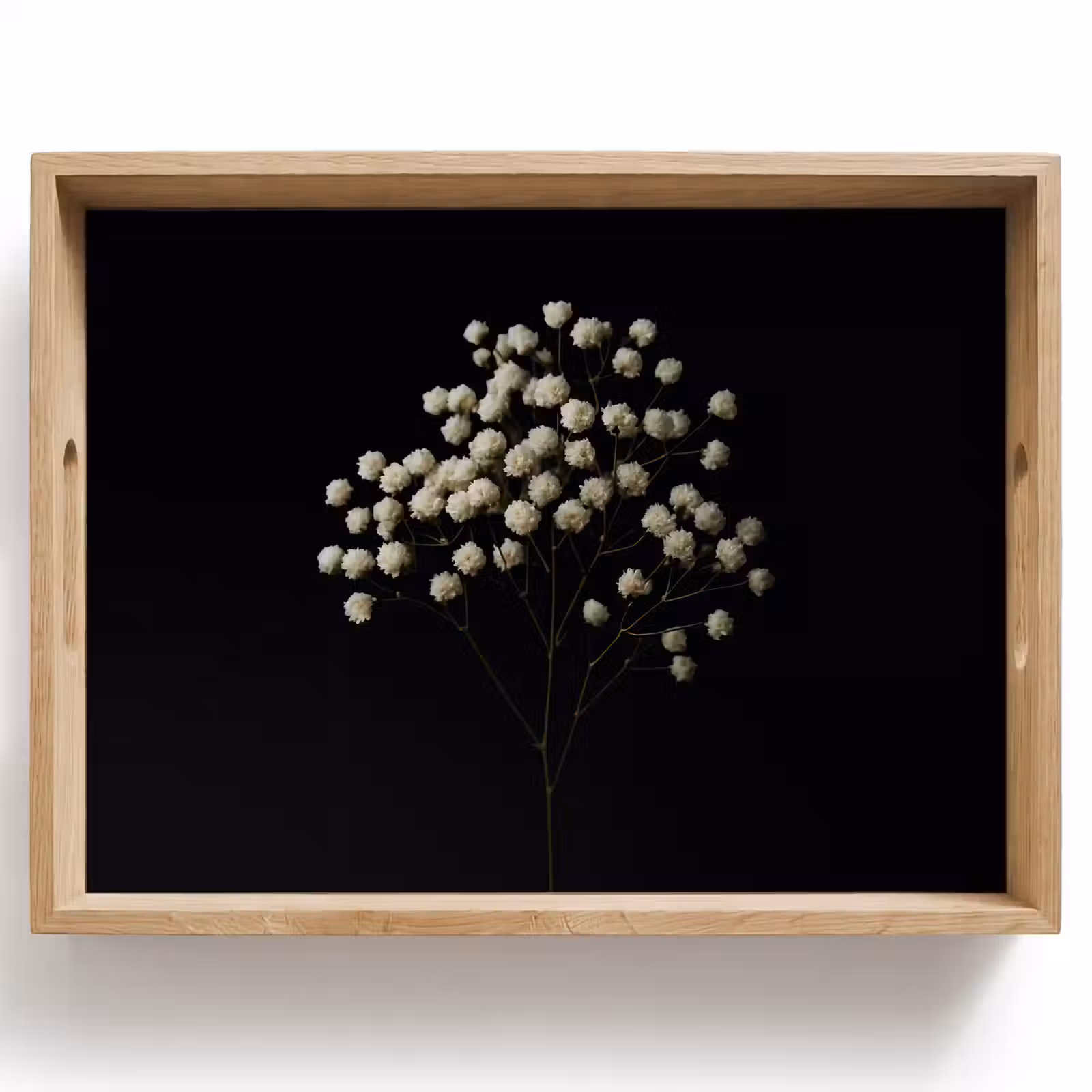 Dienblad - Gipskruid - Bloemetjes - Wit - Minimalistisch — 1