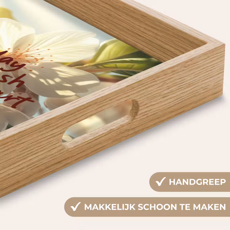 Dienblad - Bloesems - Zonlicht - Quote - Wit — 5