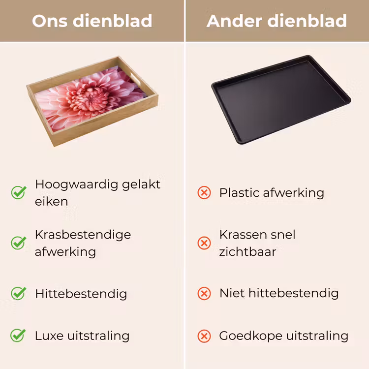 Dienblad - Dahlia - Bloem - Close up - Roze — 3