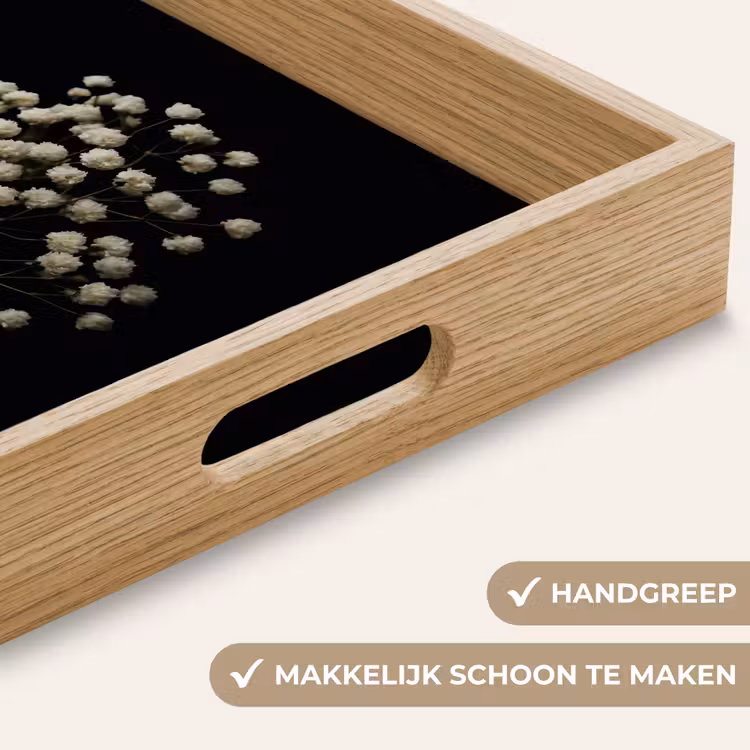 Dienblad - Gipskruid - Bloemetjes - Wit - Minimalistisch — 5