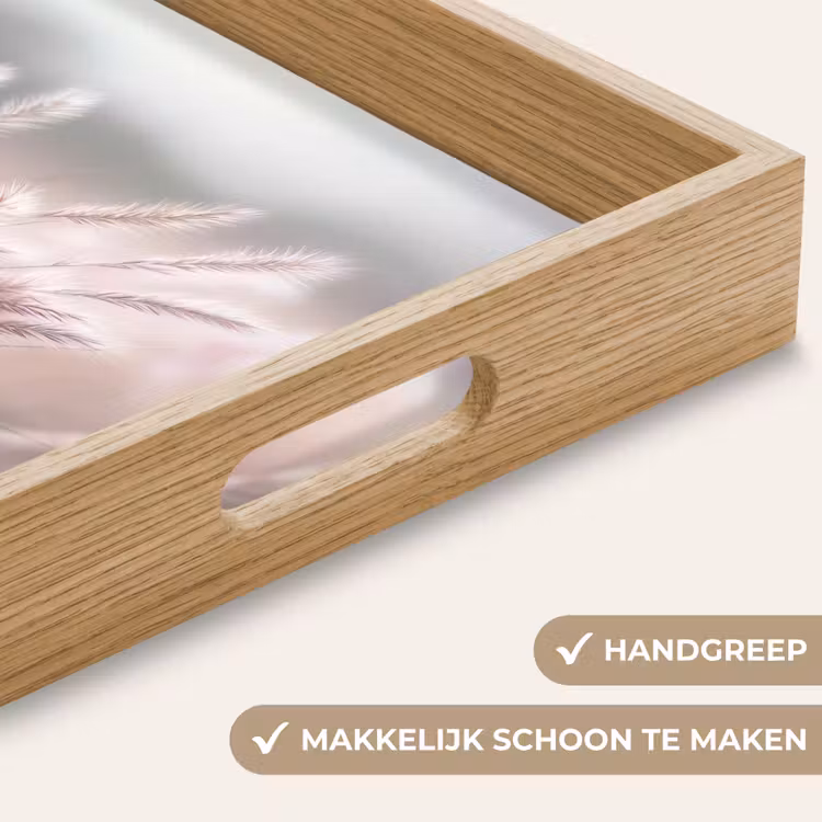 Dienblad - Graspluimen - Wind - Beige - Mistig — 5