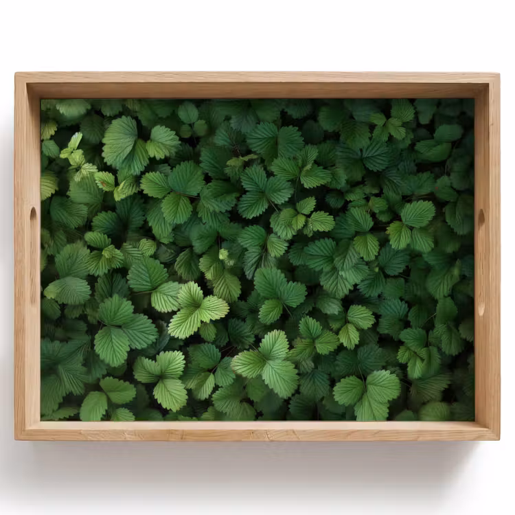 Dienblad - Groen - Bladeren - Kartel - Zonlicht — 1