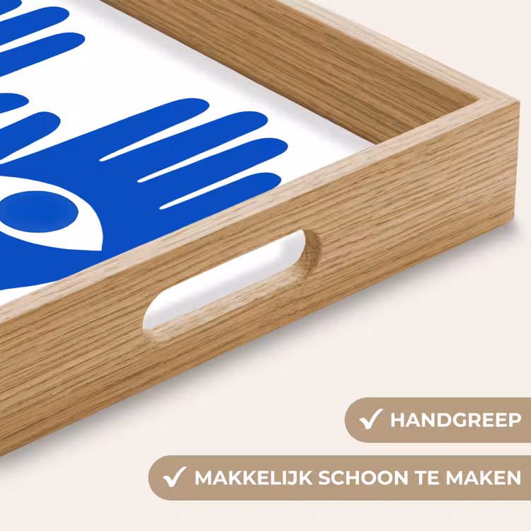 Dienblad - Handen - Twee - Ogen - Blauw — 5