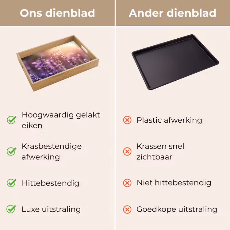 Dienblad - Lavendelbloemen - Paars - Zonlicht — 3