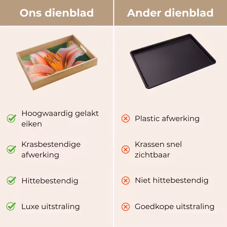 Dienblad - Lelie - Close up - Lichtroze — 3