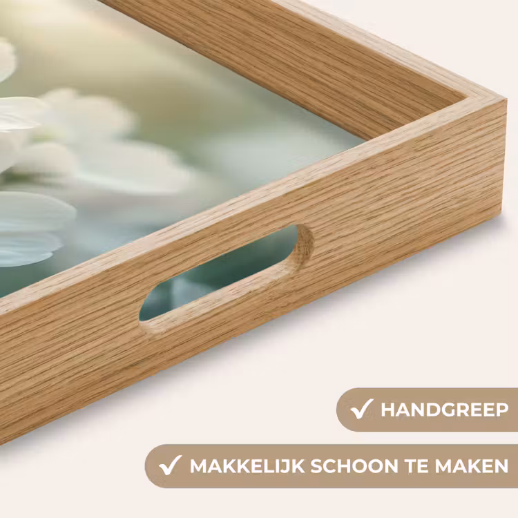 Dienblad - Lieveheersbeestje - Bloemen - Wit — 5