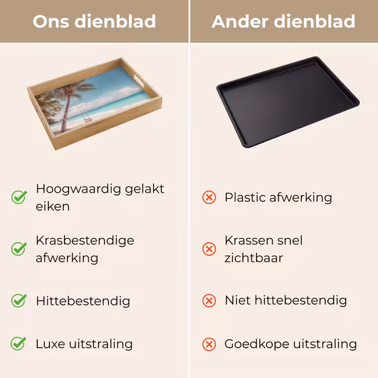 Dienblad - Palmboom - Schommel - Strand - Lucht — 3