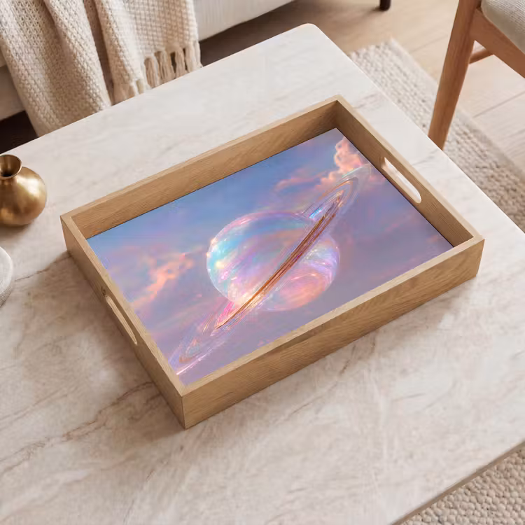 Dienblad - Planeet - Lucht - Wolken - Pasteltinten — 2